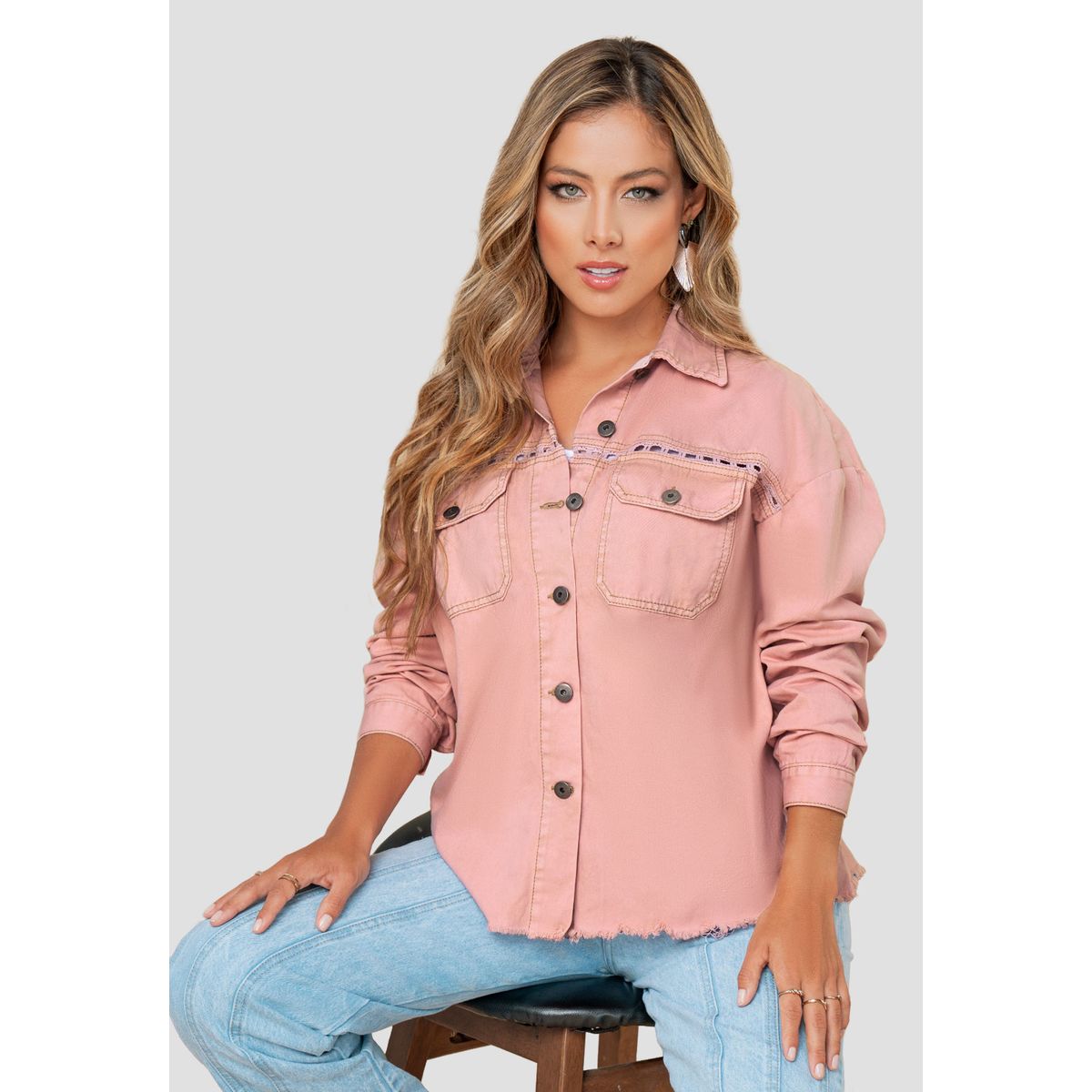 MARKETING PERSONAL - Chaqueta Mujer Rosa Mp 103395