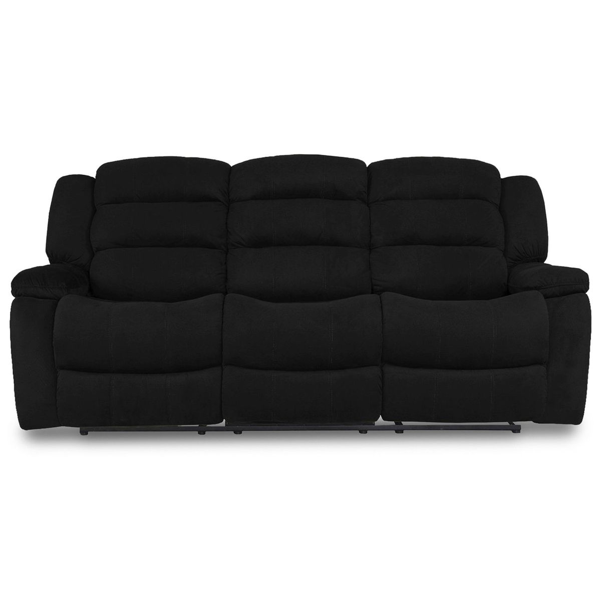 MICA - Sofá Reclinable Moderno en Microfibra 3 Puestos Dhaka 210 x 100 x 100 cm Mica