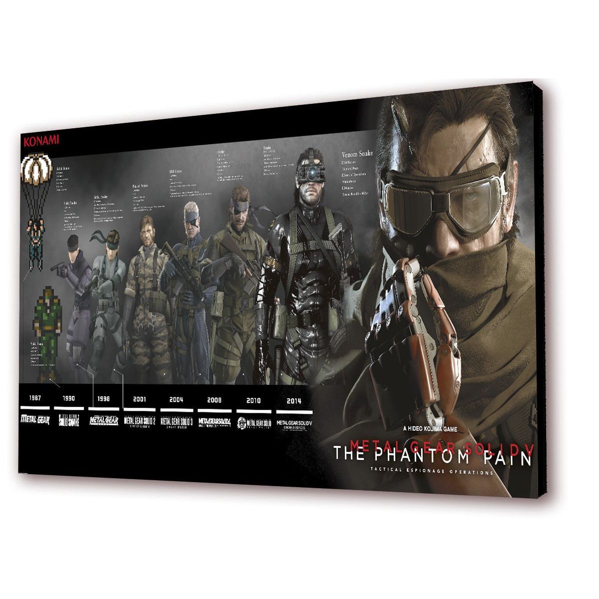 ART INDUSTRY - Cuadro 50x30cms Decorativo Metal Gear Solid 1