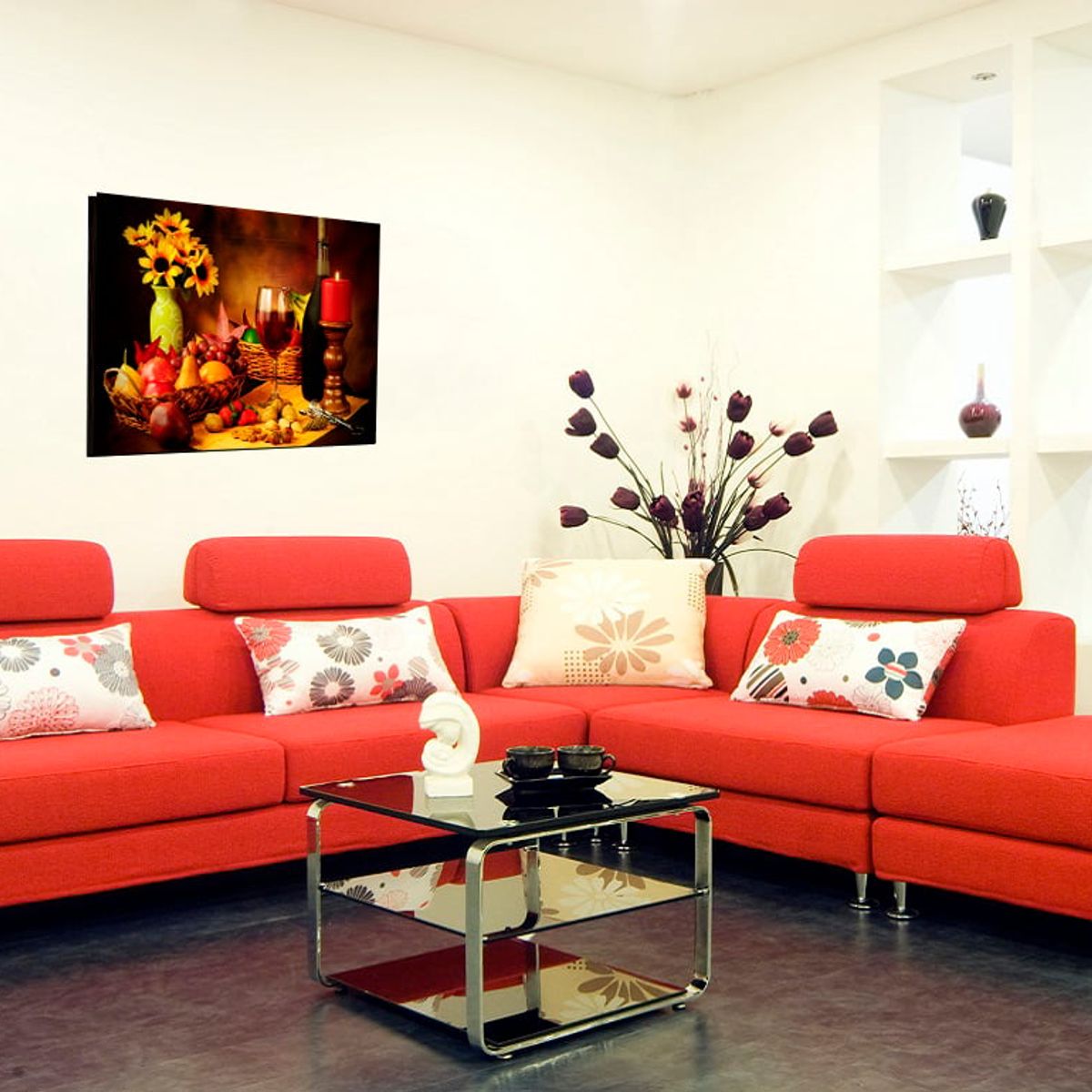 ART INDUSTRY - Cuadro 50x30cms Decorativo Frutas Y Nueces