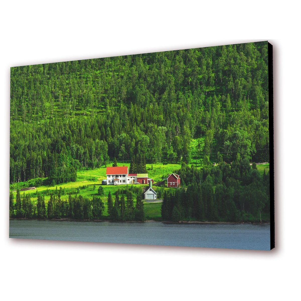 ART INDUSTRY - Cuadro 50x30cms Decorativo Bosque Granja