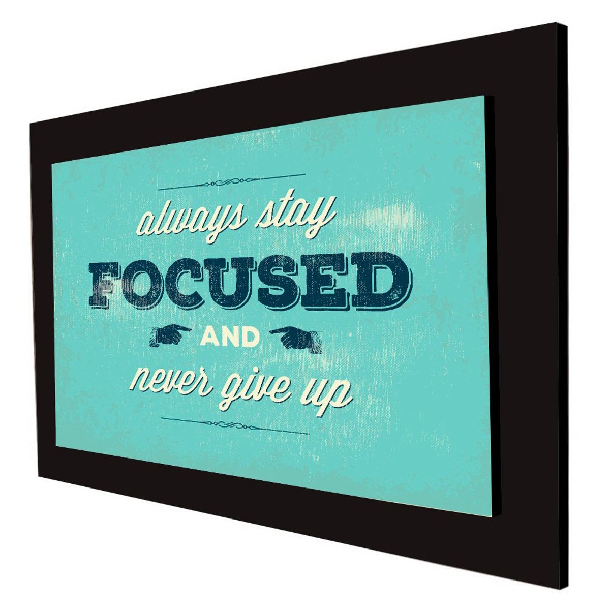 ART INDUSTRY - Cuadro 60x40cms Decorativo Frase 3 Focus