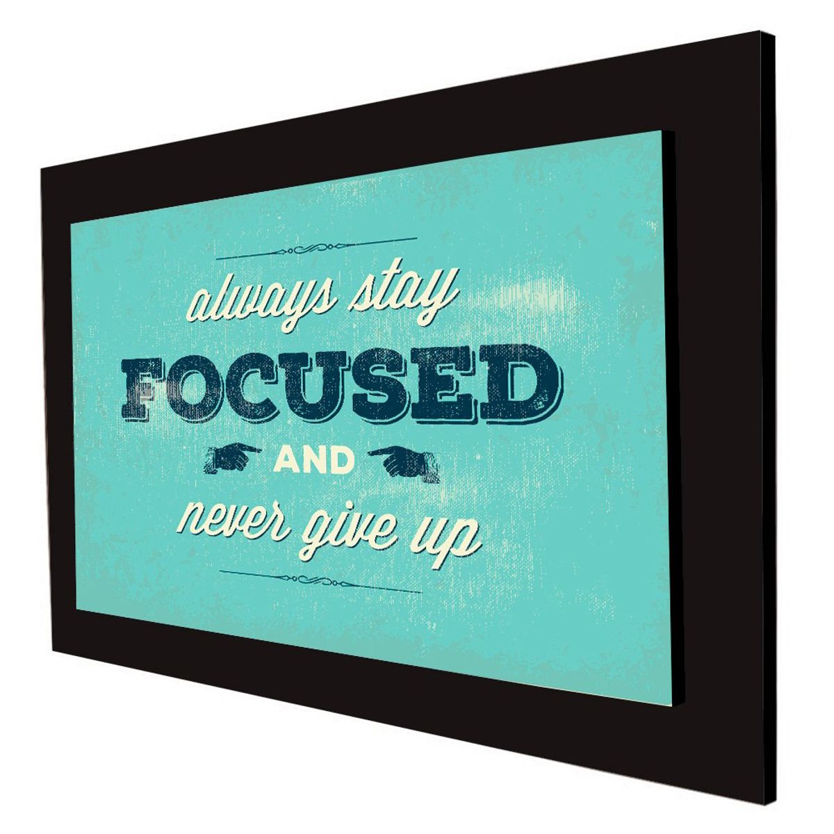 ART INDUSTRY - Cuadro 60x40cms Decorativo Frase 3 Focus