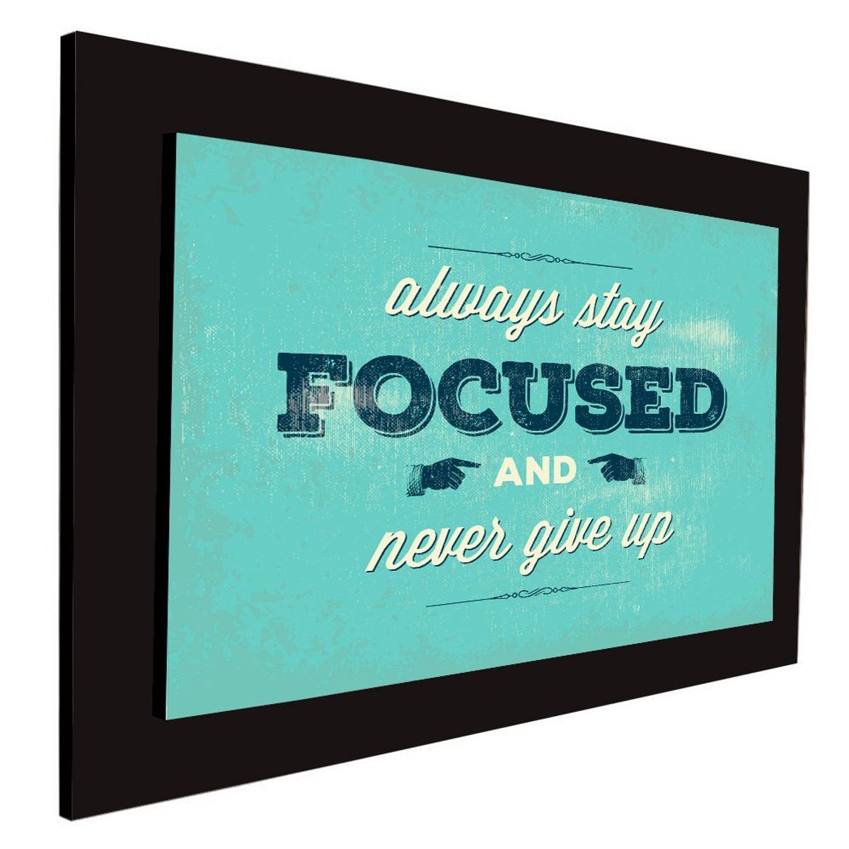 ART INDUSTRY - Cuadro 60x40cms Decorativo Frase 3 Focus