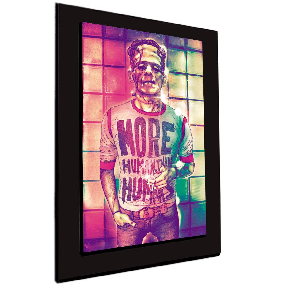 ART INDUSTRY - Cuadro 60x40 Cms Frankenstein Decorativo