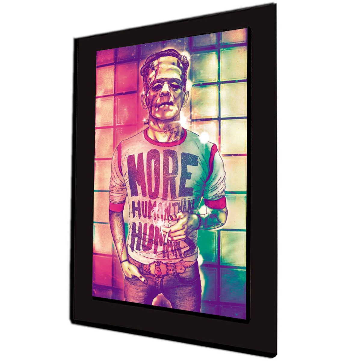 ART INDUSTRY - Cuadro 60x40 Cms Frankenstein Decorativo