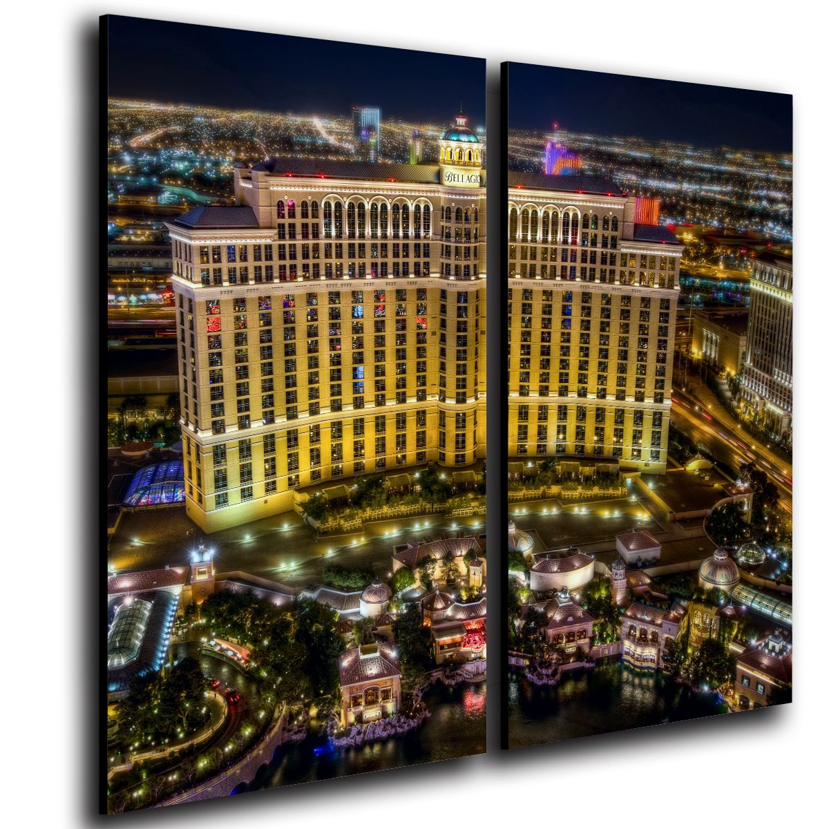 ART INDUSTRY - Cuadro Díptico 60x50cm Decorativo Las Vegas 3