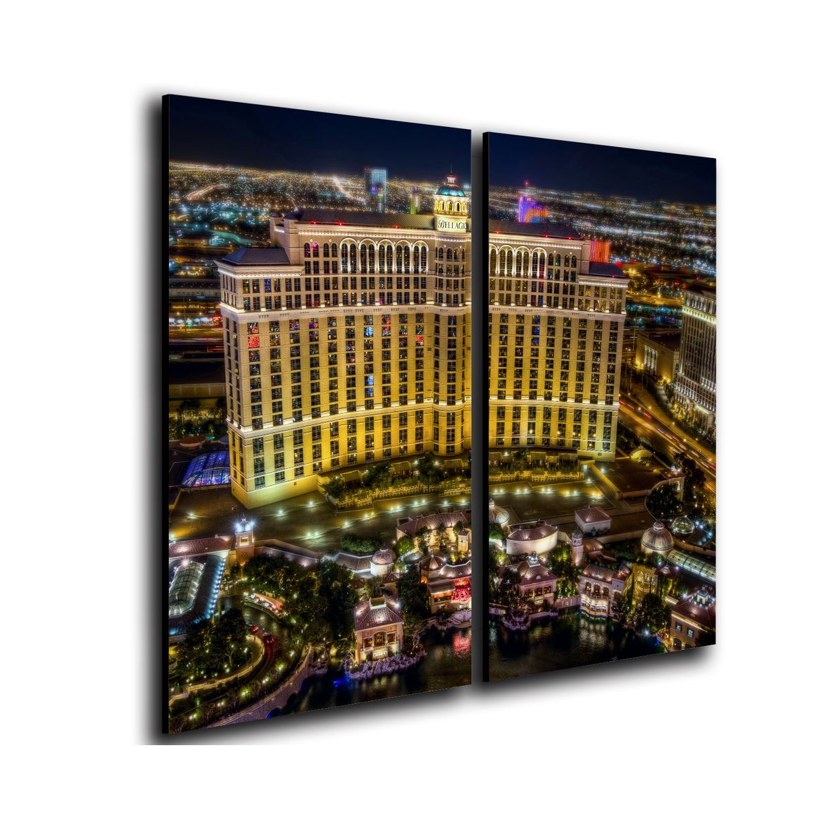 ART INDUSTRY - Cuadro Díptico 60x50cm Decorativo Las Vegas 3