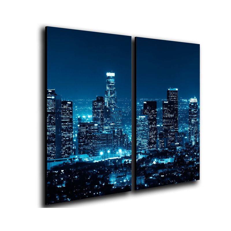 ART INDUSTRY - Cuadro Díptico 60x50cm Decorativo Los Angeles