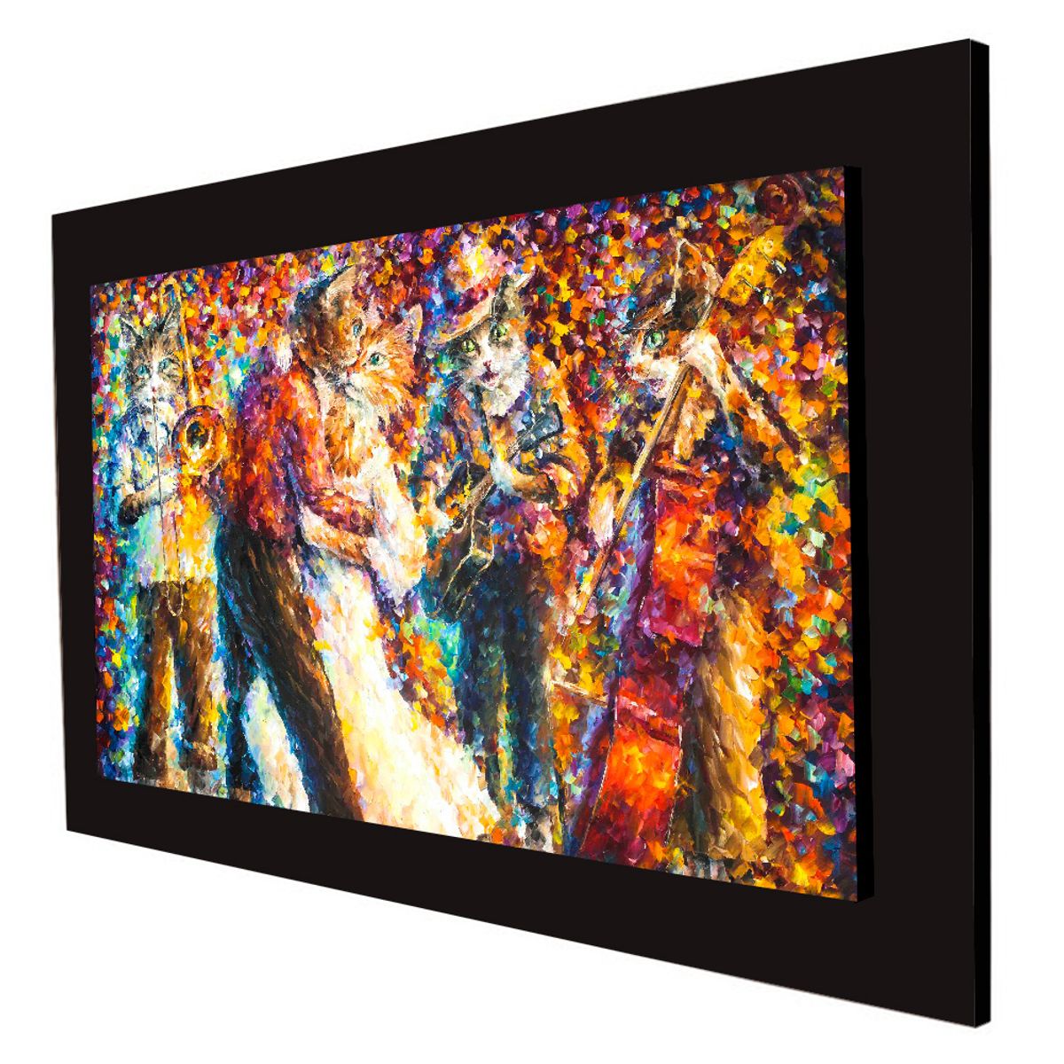 ART INDUSTRY - Cuadro 60x40 Cms Decorativo Tipo Oleo Orquesta