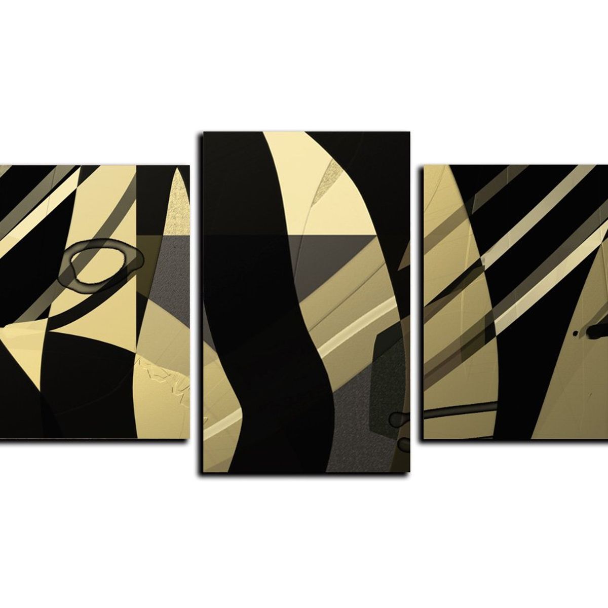 ART INDUSTRY - Cuadro 130x50cms 5pzs Decorativo Abstracto2