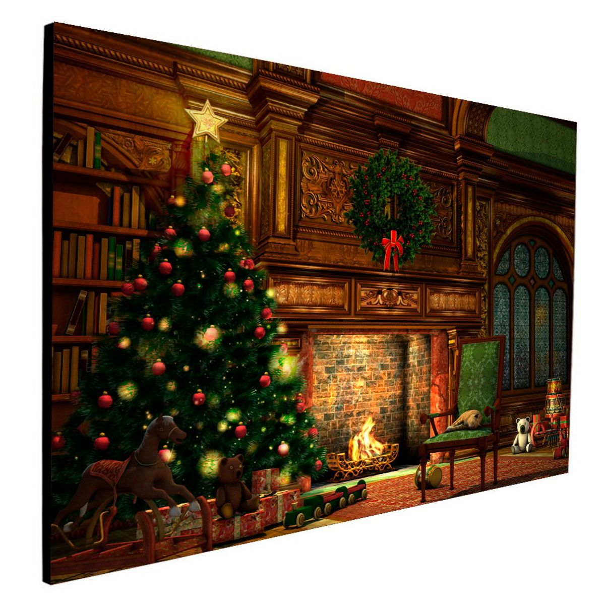 ART INDUSTRY - Cuadro 50x30 Cms Sala Navideña 2 - Navidad