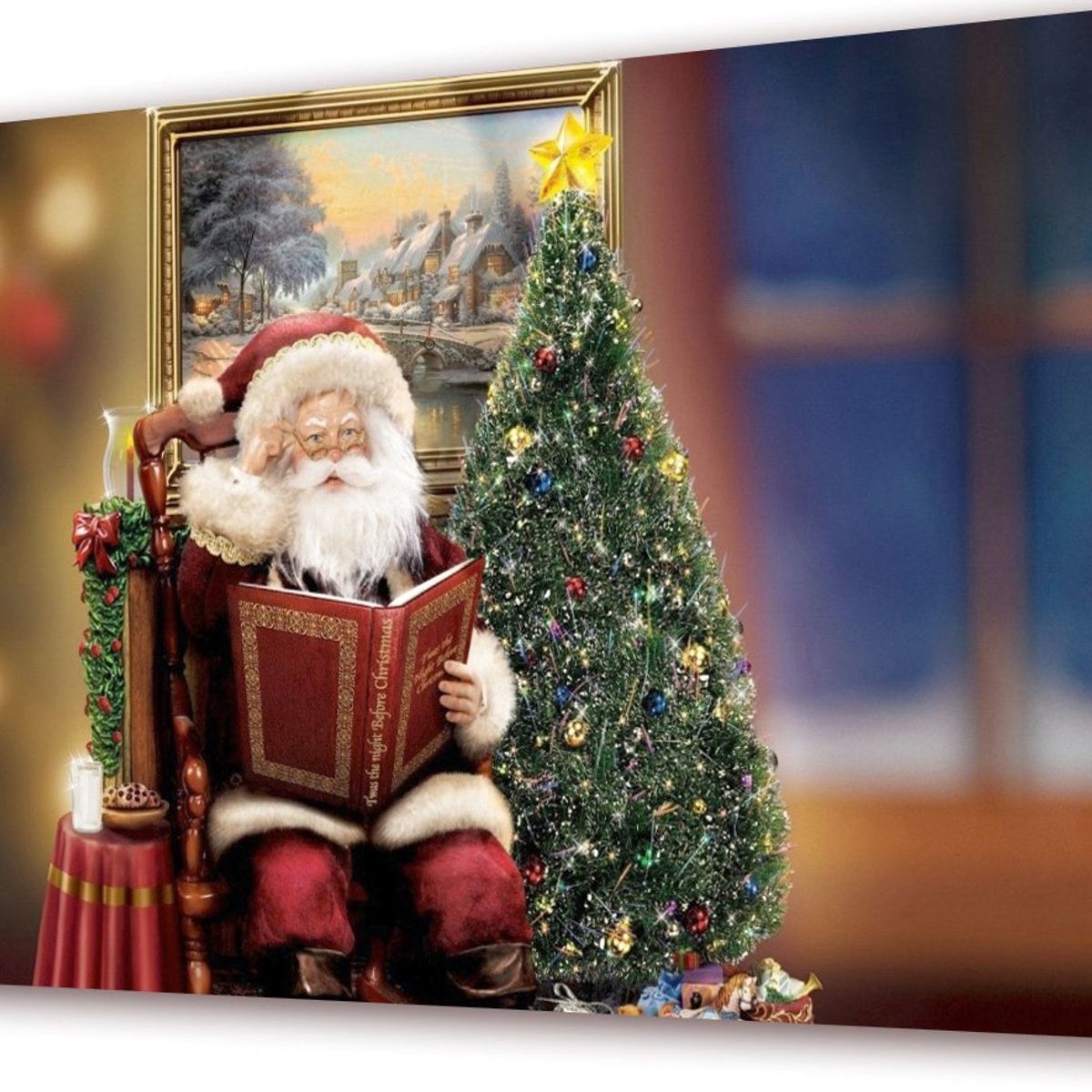 ART INDUSTRY - Cuadro 50x30 Cms Papa Noel - Navidad