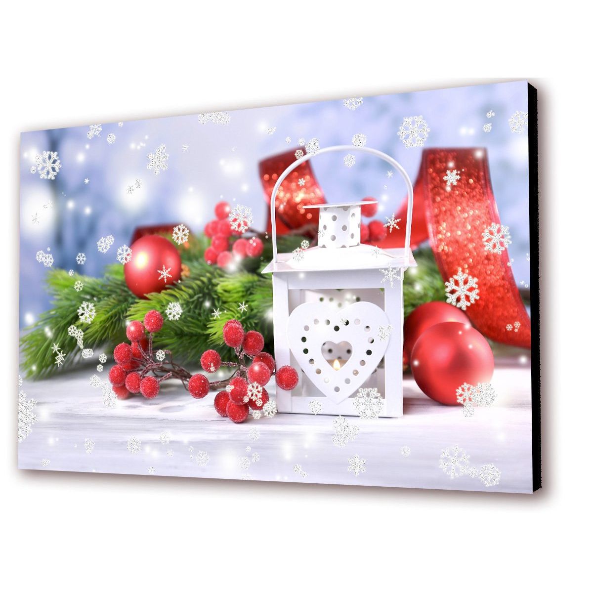 ART INDUSTRY - Cuadro 50x30 Cms Bolas Decorativas 5 - Navidad
