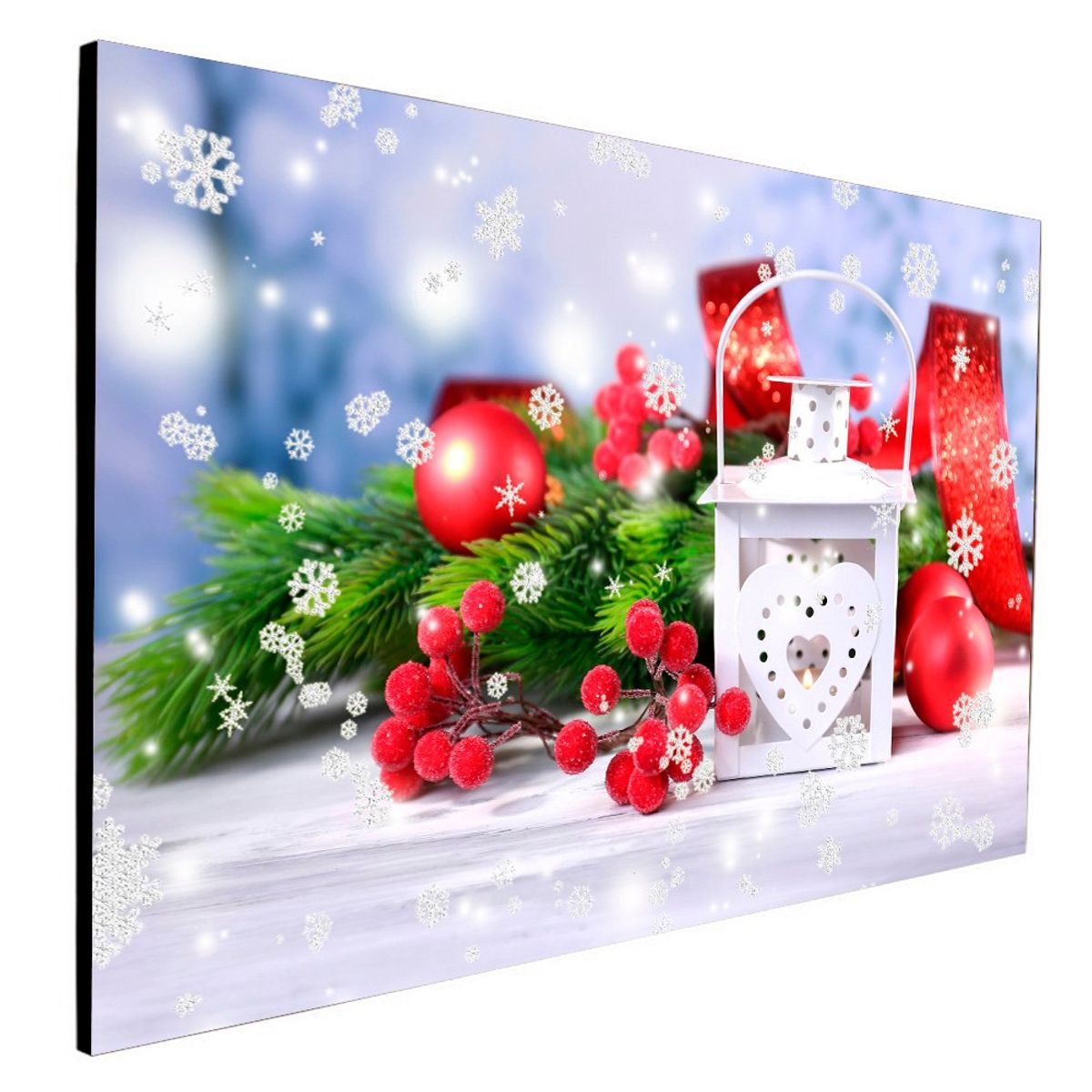 ART INDUSTRY - Cuadro 50x30 Cms Bolas Decorativas 5 - Navidad