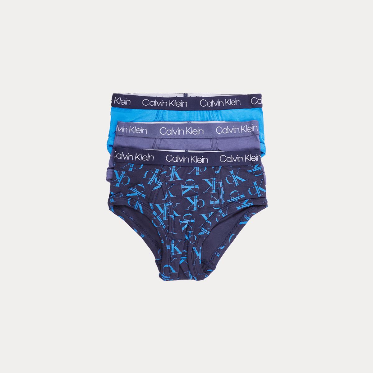 CALVIN KLEIN - Pack azul de 3 calzoncillos para niño Calvin Klein
