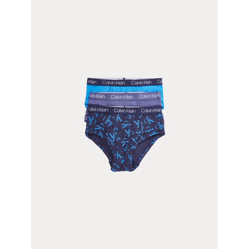 CALVIN KLEIN - Pack azul de 3 calzoncillos para niño Calvin Klein