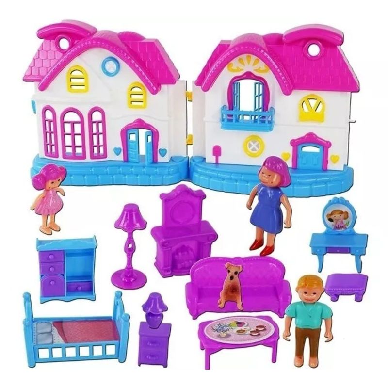 GENERICO - Juego Set Rol Casa Muñecas Niñas Luz y Musica