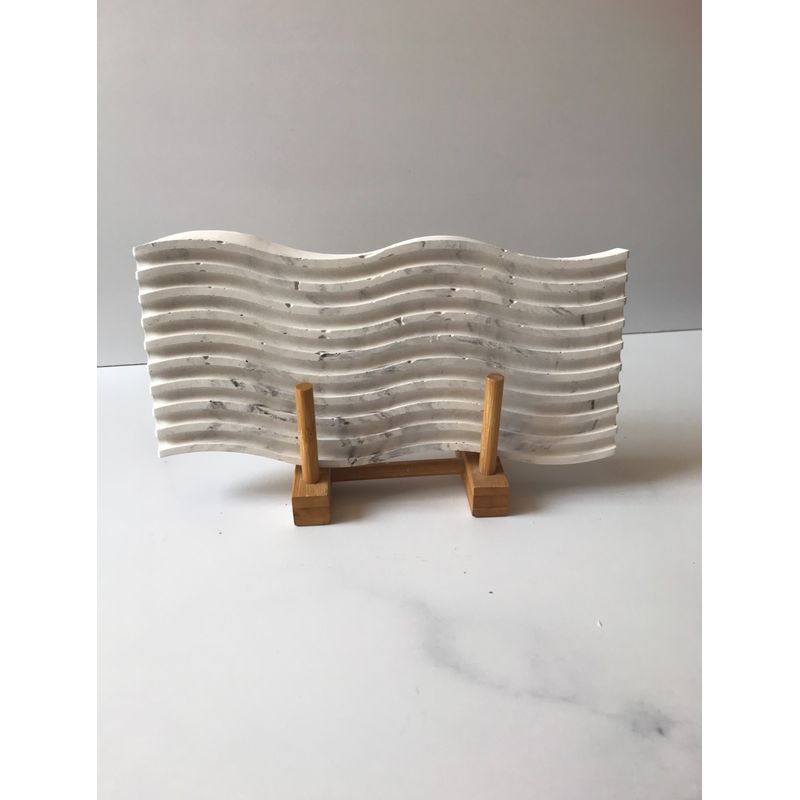 DECORACIONES ALE Y GABY - Bandeja Decorativa Olas 25CMS X11CMS