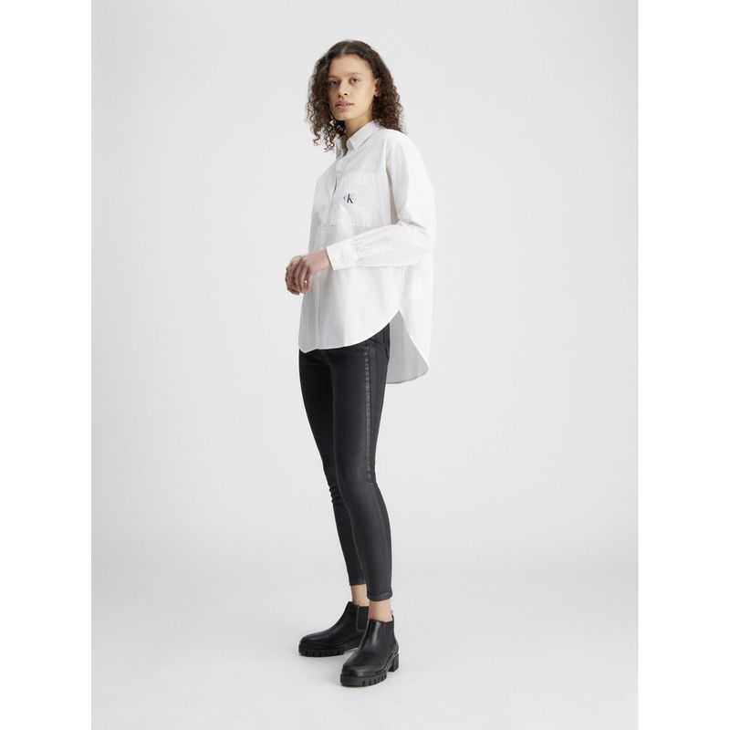 CALVIN KLEIN - Camisa blanca relaxed con bolsillo Calvin Klein