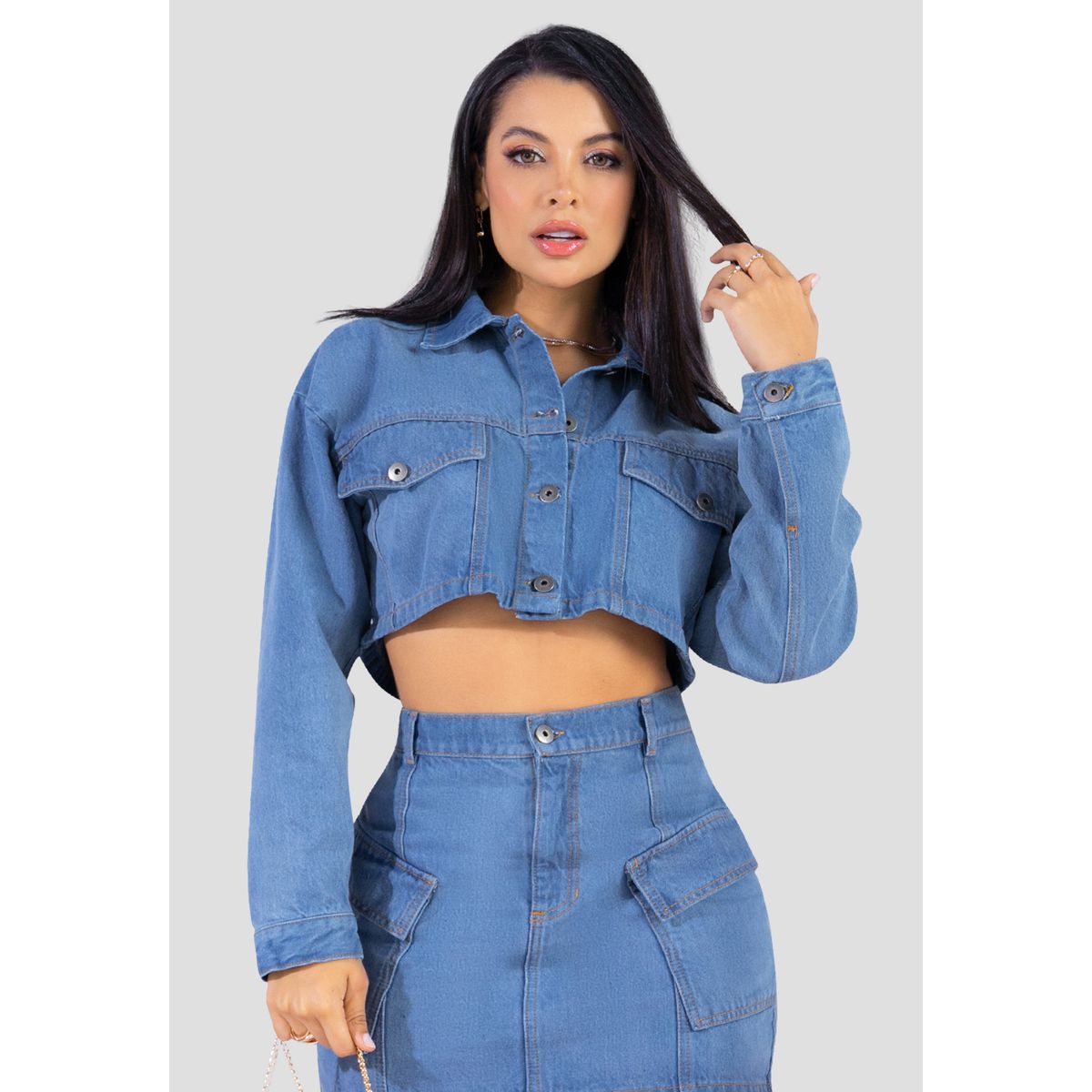 MARKETING PERSONAL - Chaqueta Mujer Azul Medio Mp 103241