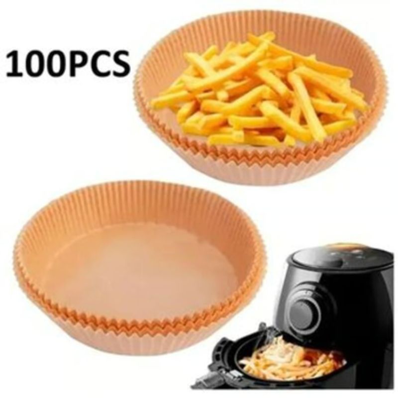 GENERICO - Papel Encerado Para Olla Freidora De Aire Air Fryer X 100