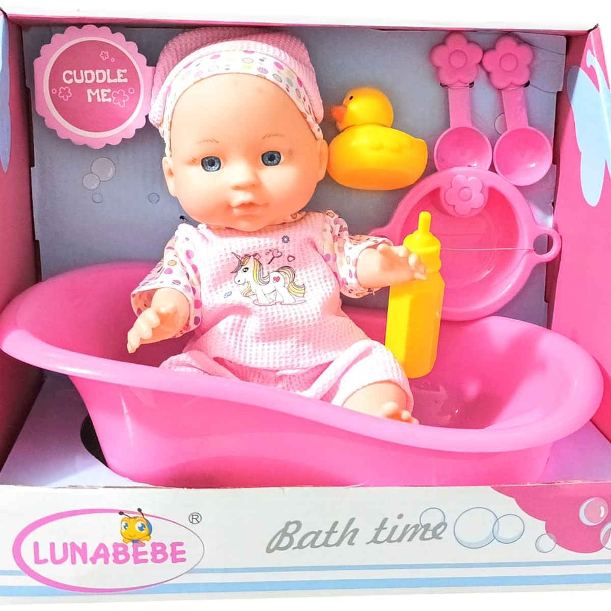 LOVETOY - Juguete Bebe Tina Con Accesorios Baby Doll Angels Mom Small