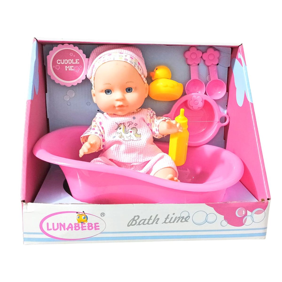 LOVETOY - Juguete Bebe Tina Con Accesorios Baby Doll Angels Mom Small