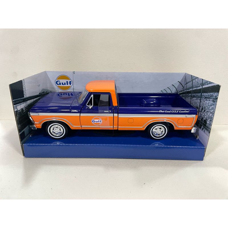 MOTOR MAX - CARRO FORD F-150 CUSTOM 1979 GULF de Colección