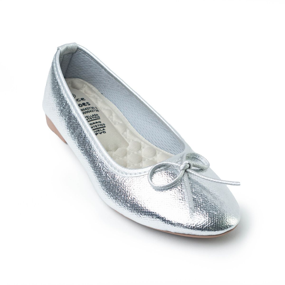 PRICE SHOES - Price Shoes Baleta Moda Mujer 462BL04PLATA