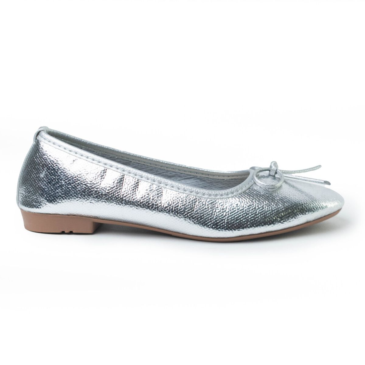 PRICE SHOES - Price Shoes Baleta Moda Mujer 462BL04PLATA