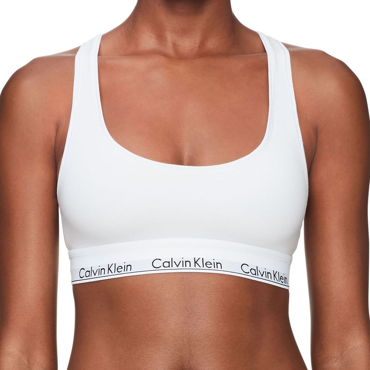 CALVIN KLEIN - Bralette Blanco Algodón Blanco Calvin Klein