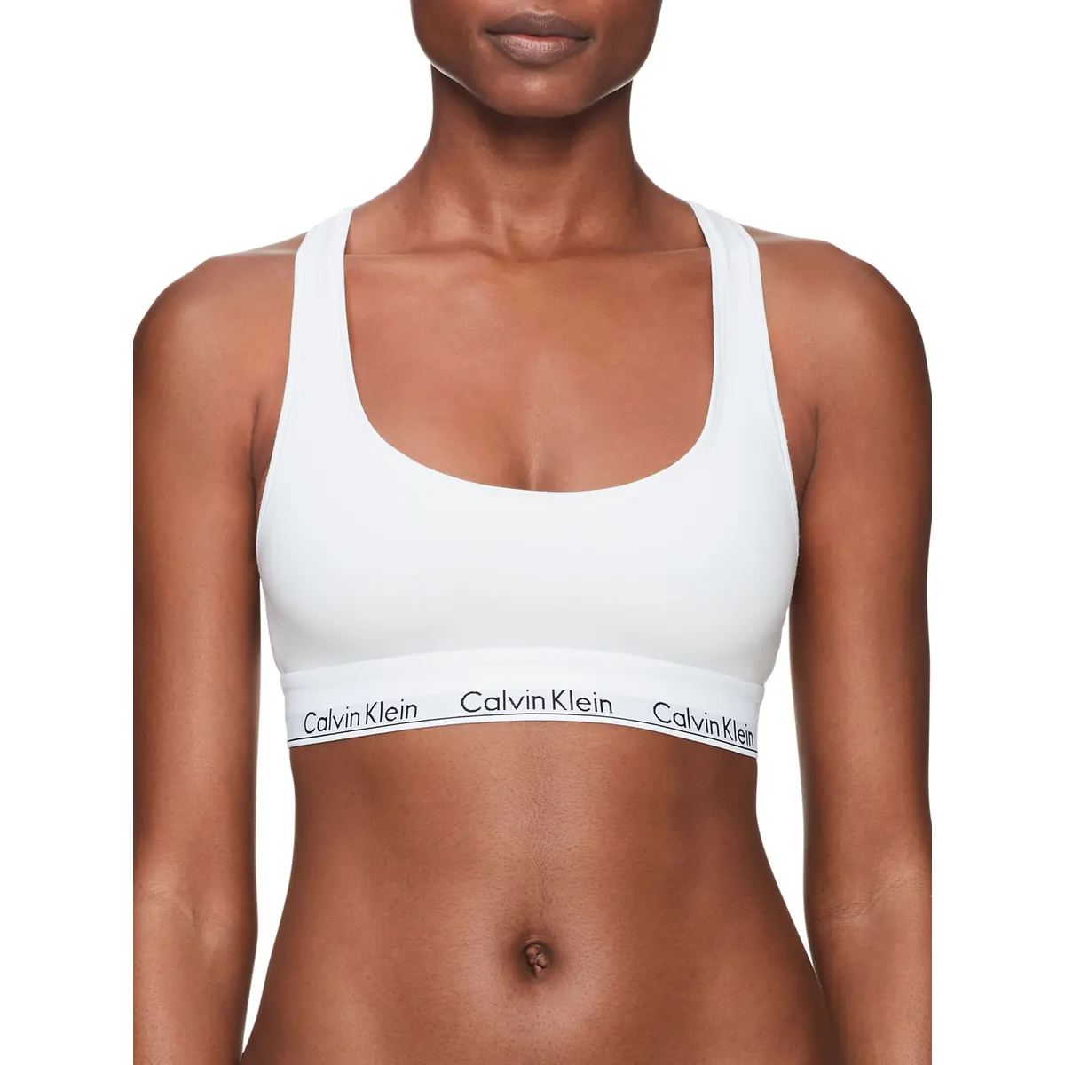CALVIN KLEIN - Bralette Blanco Algodón Blanco Calvin Klein