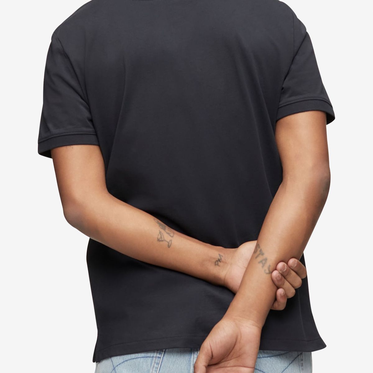 CALVIN KLEIN - Polo Negra Smooth De Algodón Solid Calvin Klein