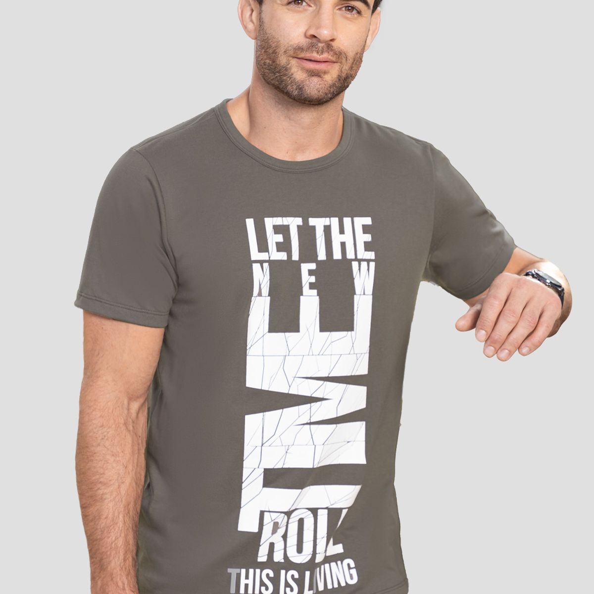 MARKETING PERSONAL - Camiseta Hombre Taupe Mp 102009