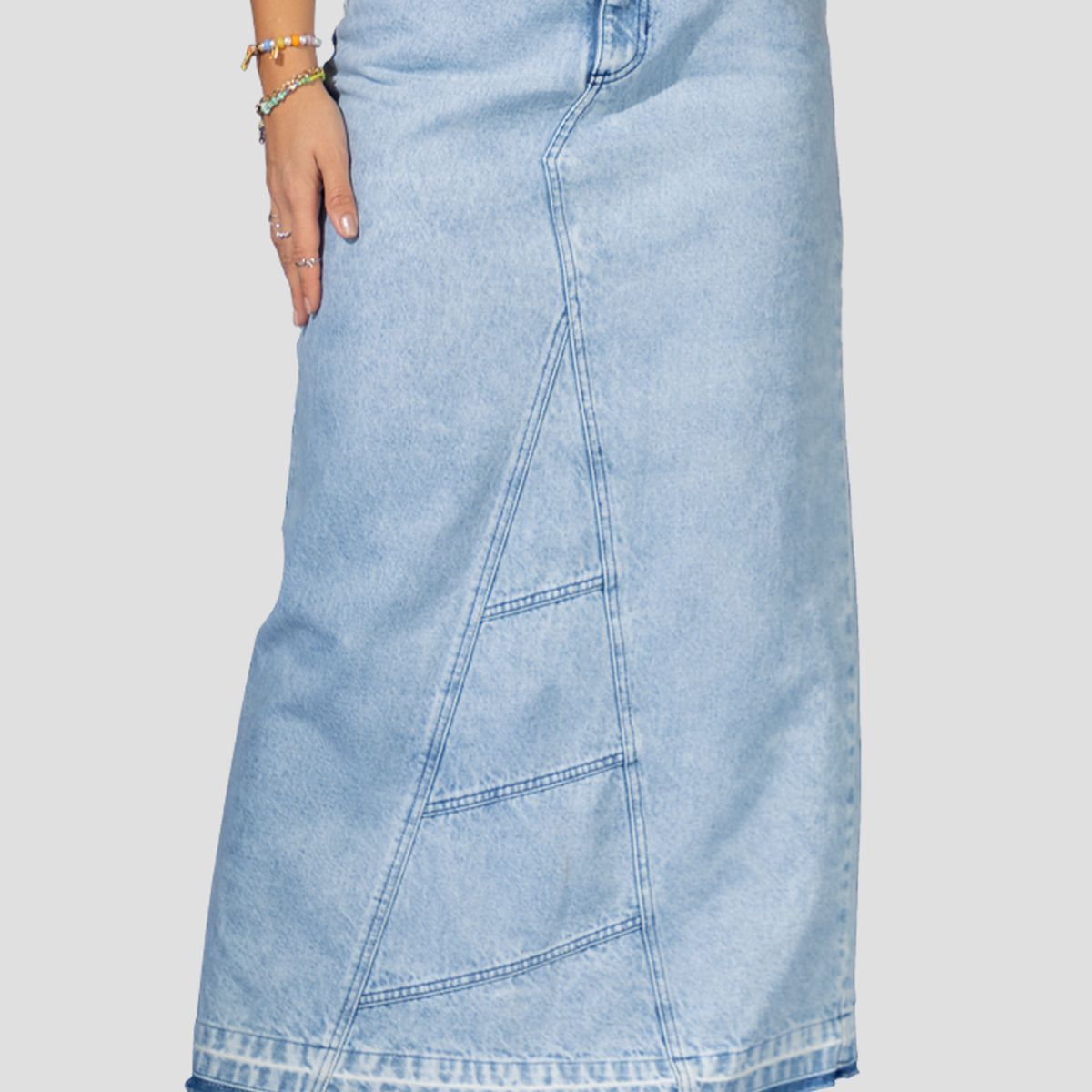 ATYPICAL - Falda Larga Mujer Azul Claro Atypical 100400