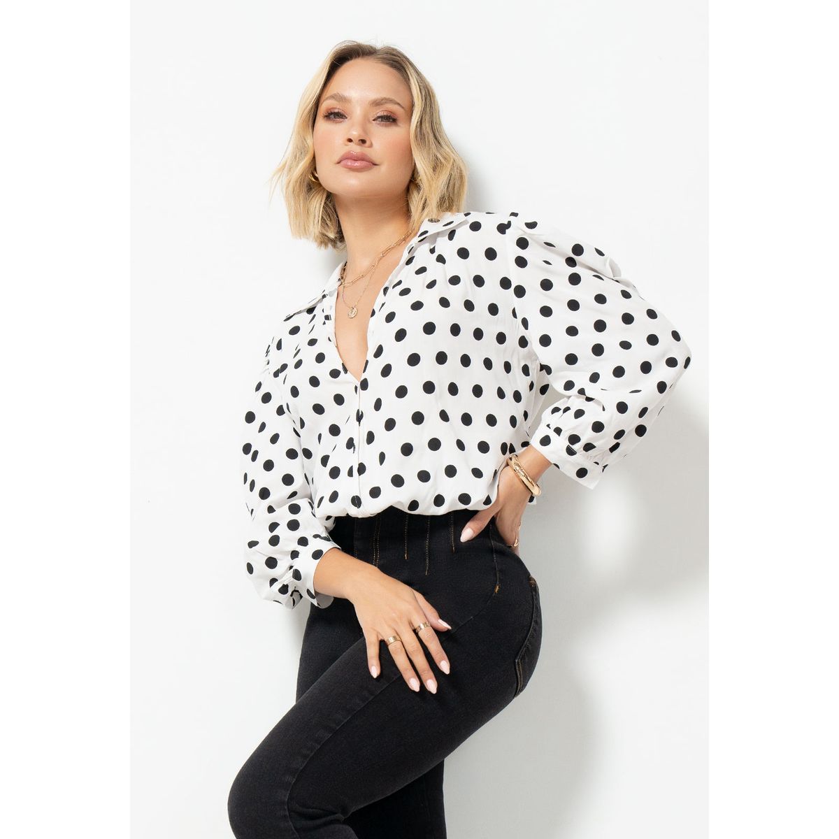 MARKETING PERSONAL - Blusa Mujer Estampado Mp 101028