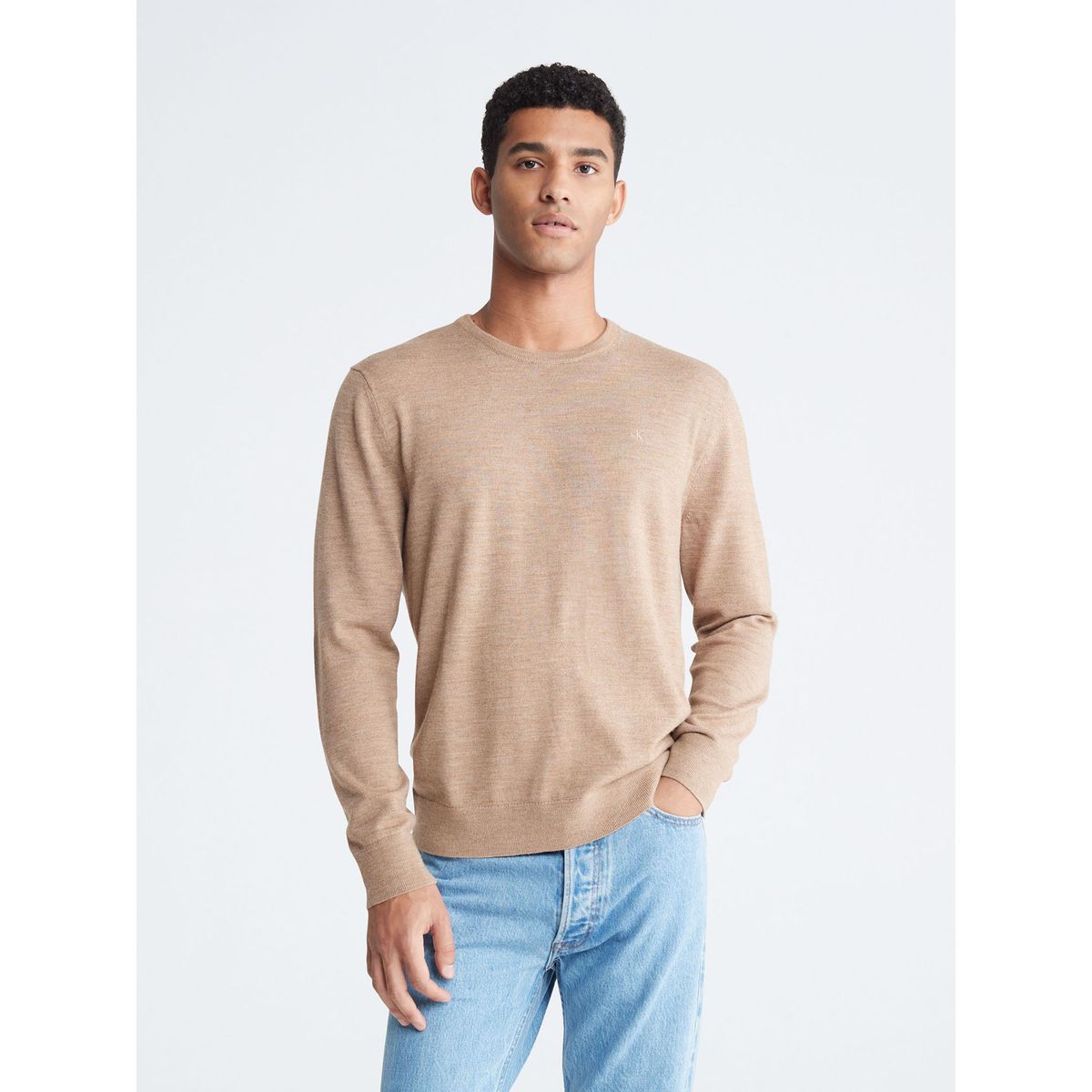 CALVIN KLEIN - Saco Merino Con Cuello Redondo Calvin Klein