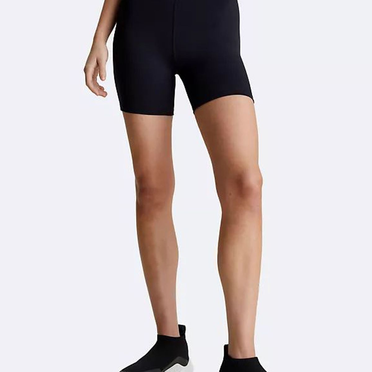 CALVIN KLEIN - Biker Negro Deportiva Con Cintura Alta Para Mujer Calvin Klein