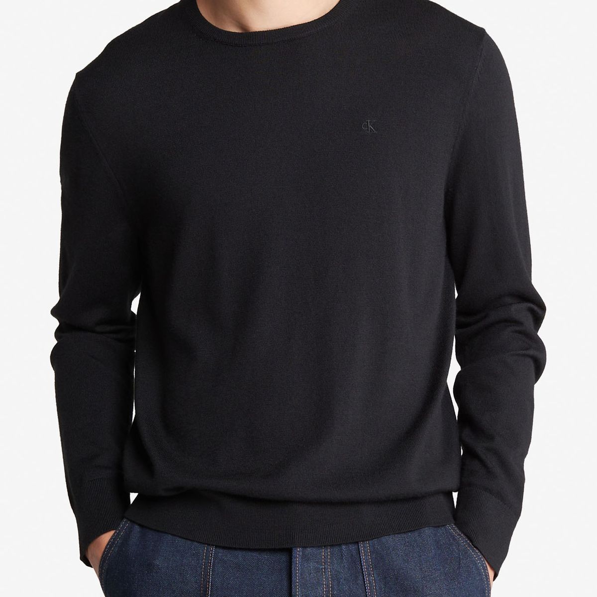 CALVIN KLEIN - Saco Merino Con Cuello Redondo Calvin Klein