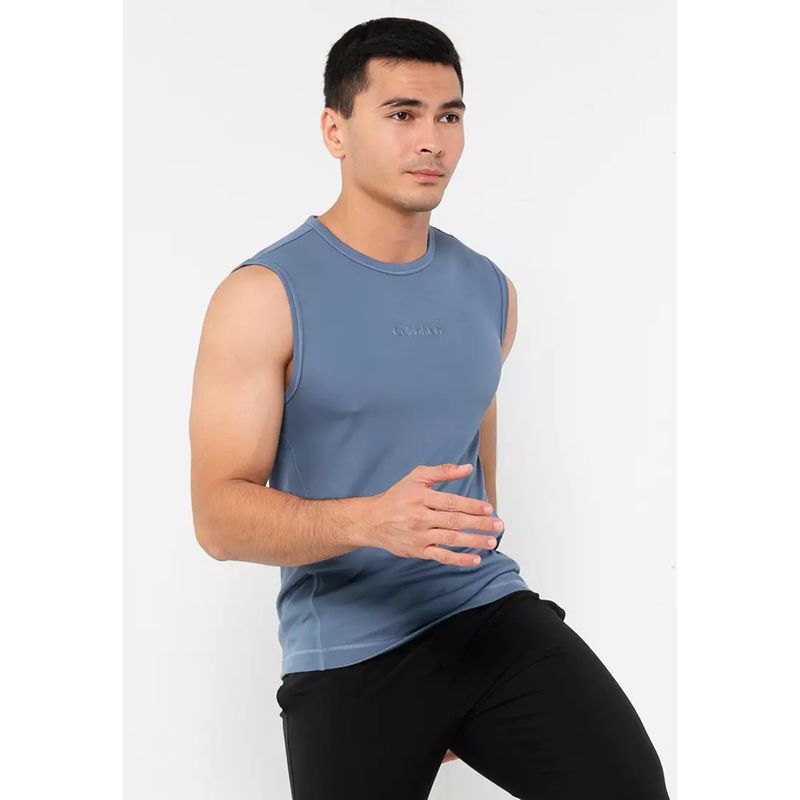 CALVIN KLEIN - Camiseta Azul Deportiva Moderna para Hombre Calvin Klein