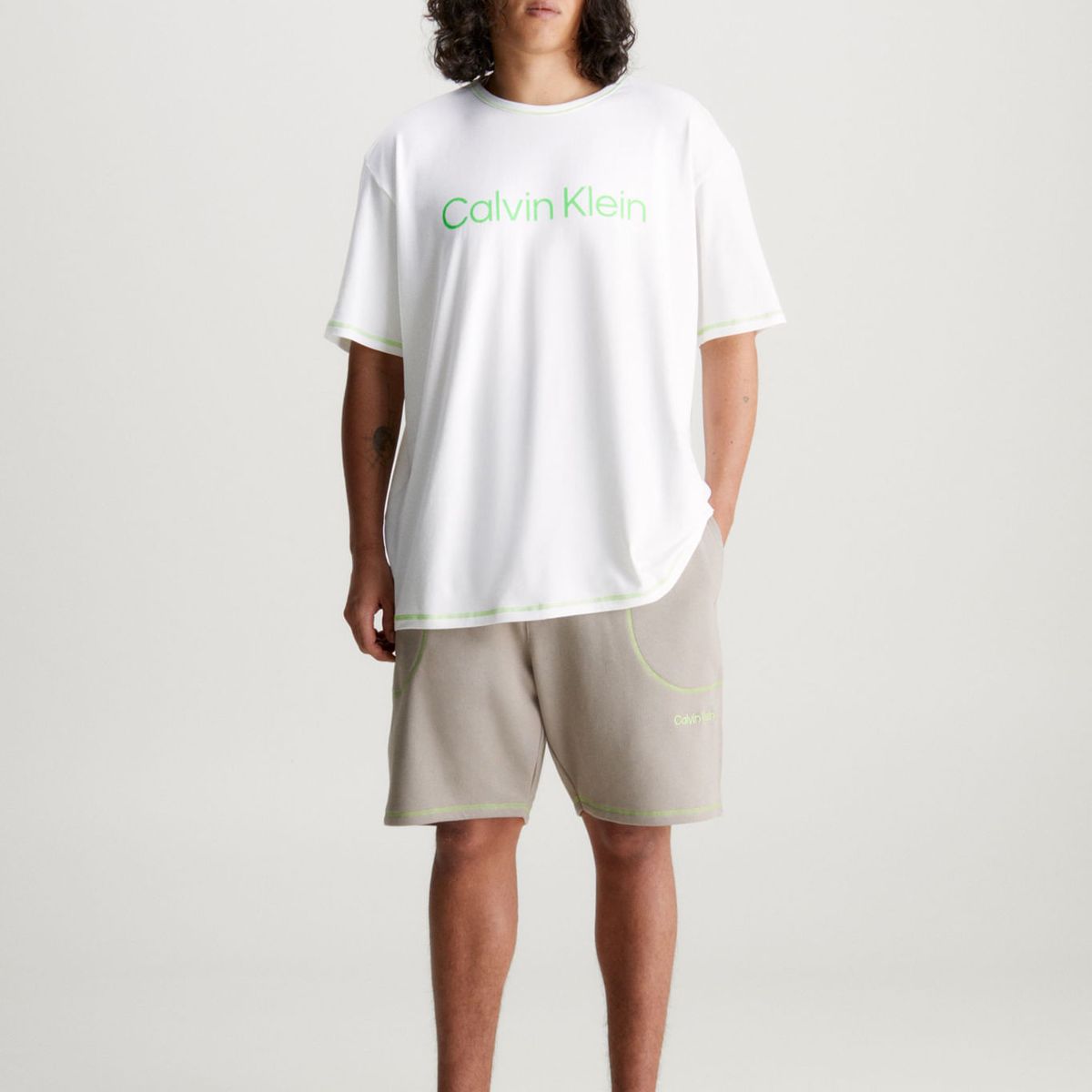 CALVIN KLEIN - Conjunto Blanco De Pijama Calvin Klein