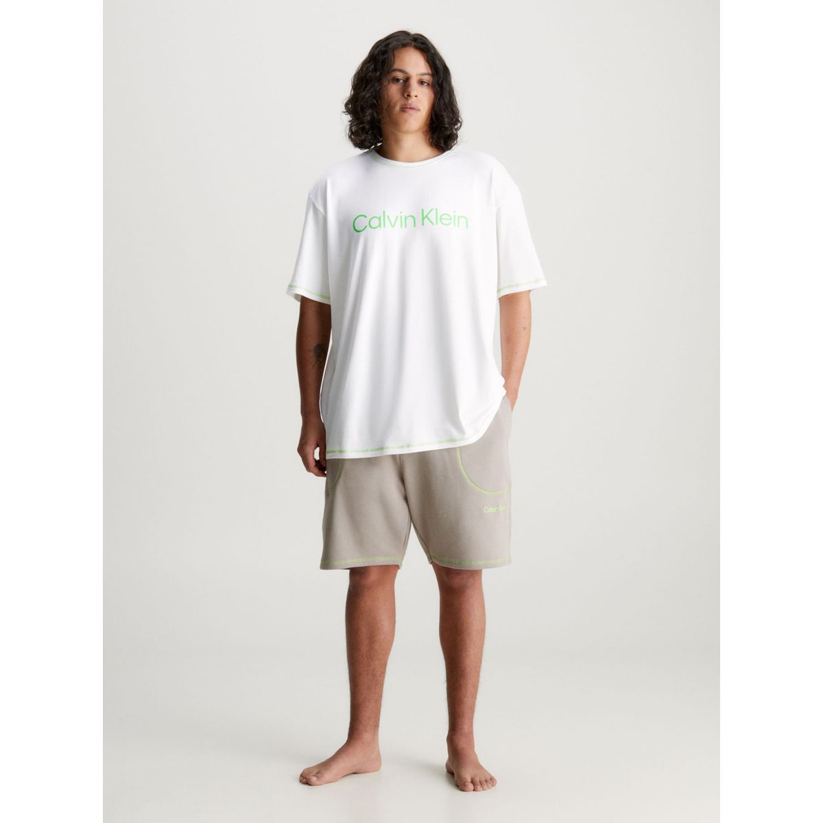 CALVIN KLEIN - Conjunto Blanco De Pijama Calvin Klein