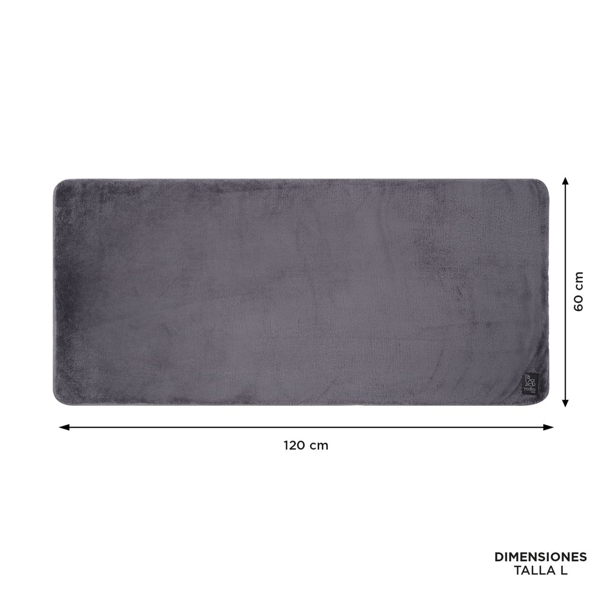 TOTTO - Cama Plegable Portatil Sherpy Grande Gris