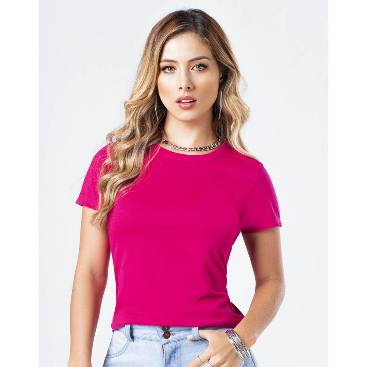 MARKETING PERSONAL - Camiseta Mujer Fucsia Mp 82961