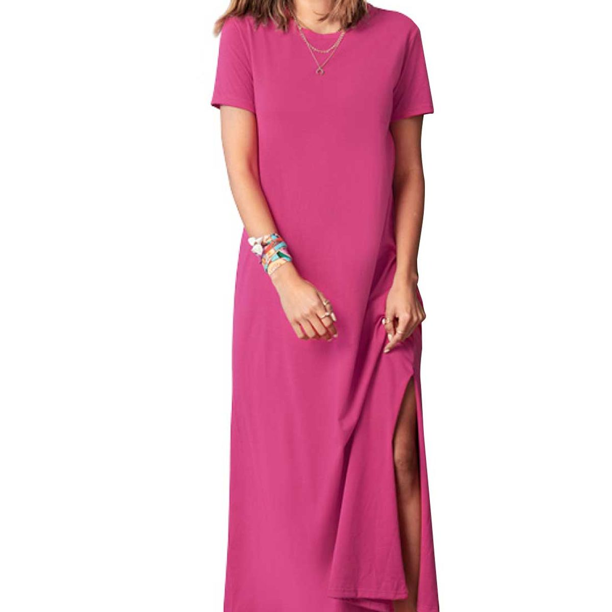 RUTTA - Vestido Largo Mujer Fucsia Rutta 5616