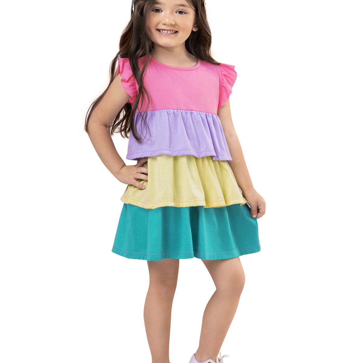 MARKETING PERSONAL - Vestido Infantil Multicolor Mp 7467