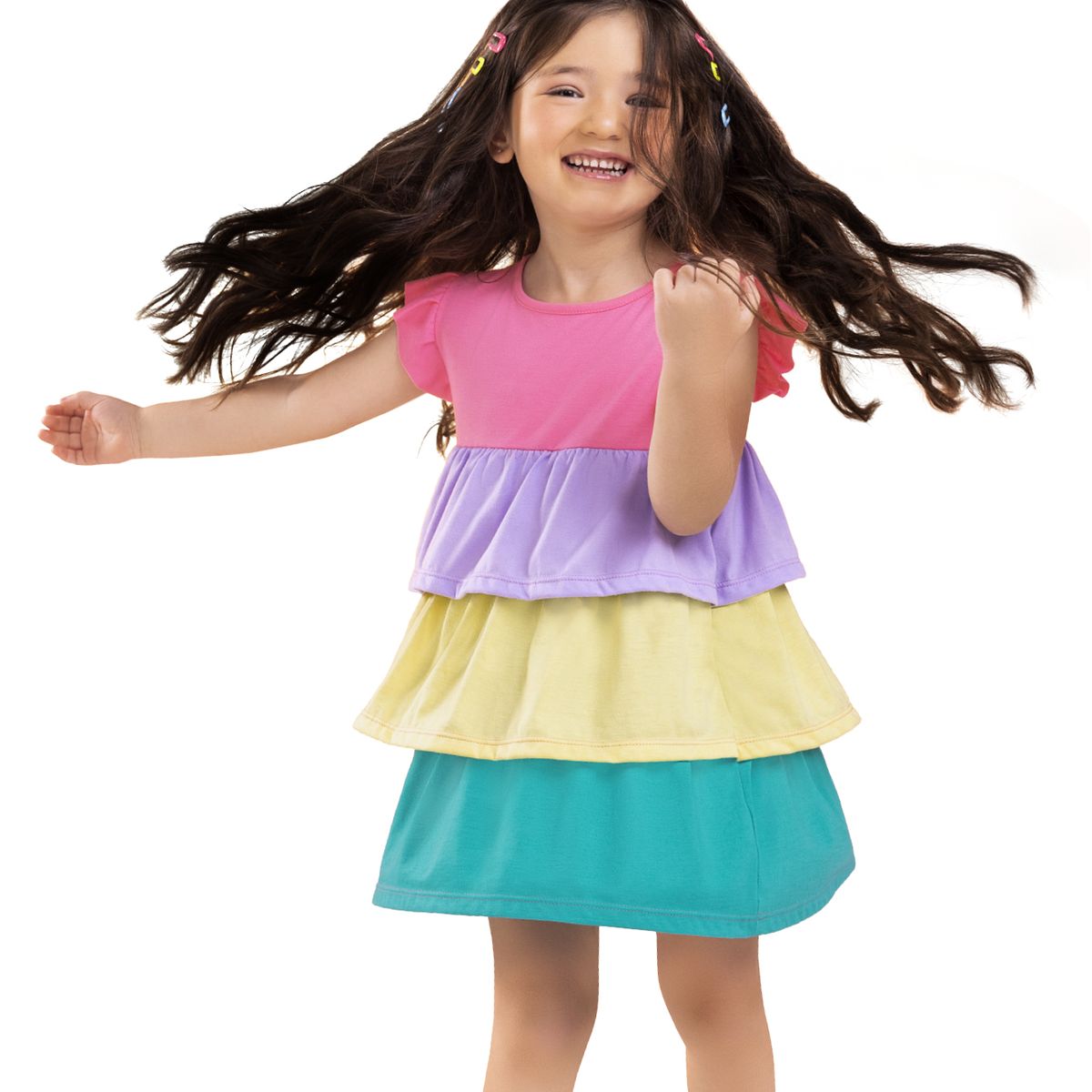 MARKETING PERSONAL - Vestido Infantil Multicolor Mp 7467