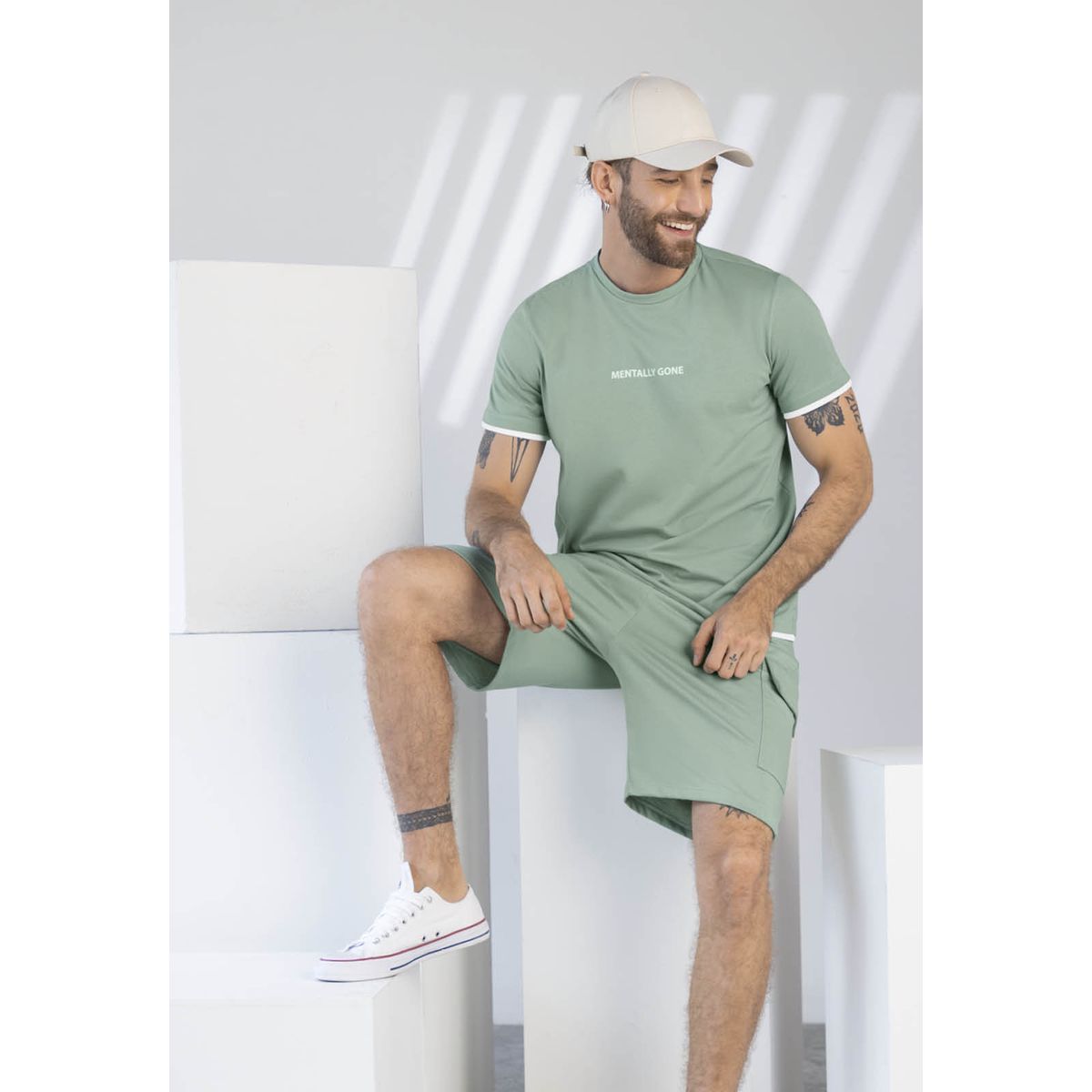 RUTTA - Bermuda Hombre Verde Oliva Rutta 1902