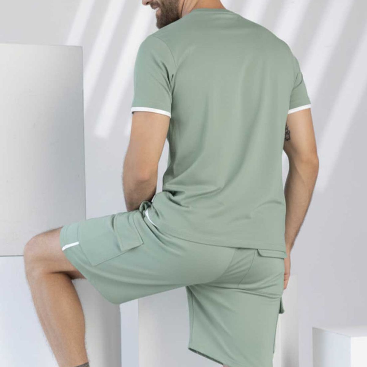 RUTTA - Bermuda Hombre Verde Oliva Rutta 1902